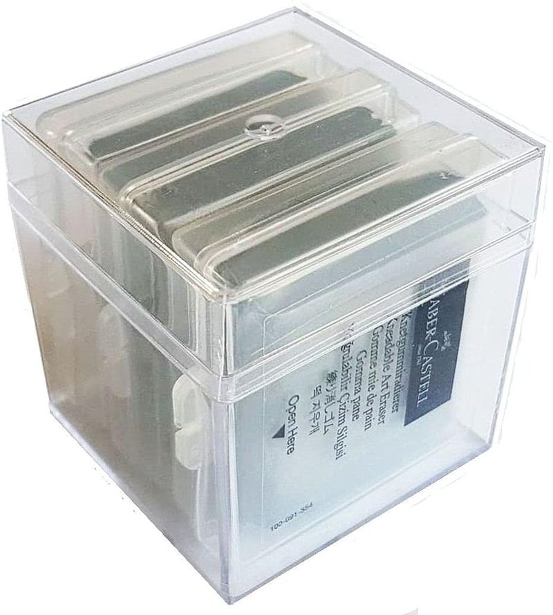 FABER-CASTELL Kneadable Art Eraser (Grey, pack of 3) - Image 1